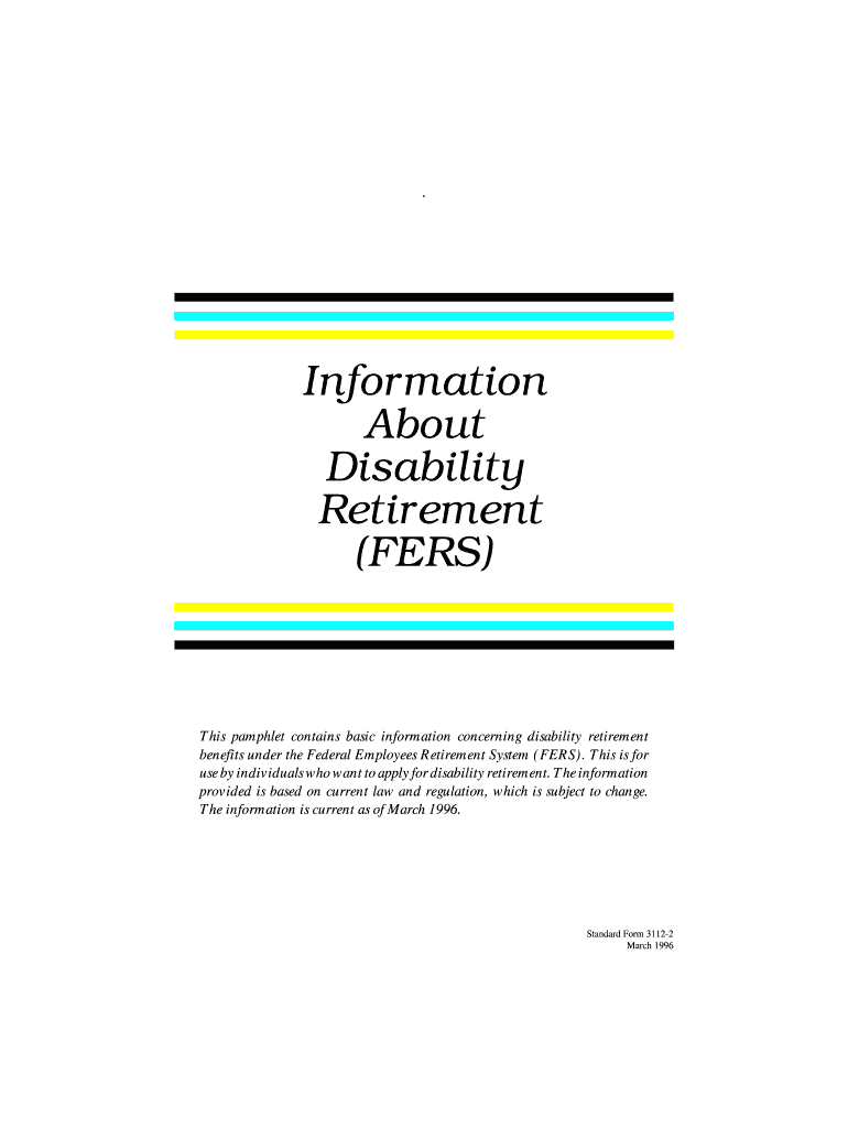 This Pamphlet Contains Basic Information Concerning Disability Retirement