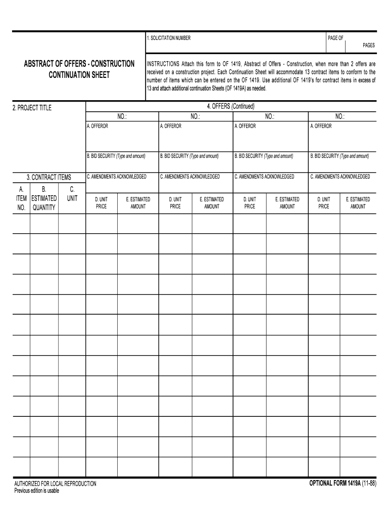 36 701 Standard and Optional Forms for Use in Contracting for