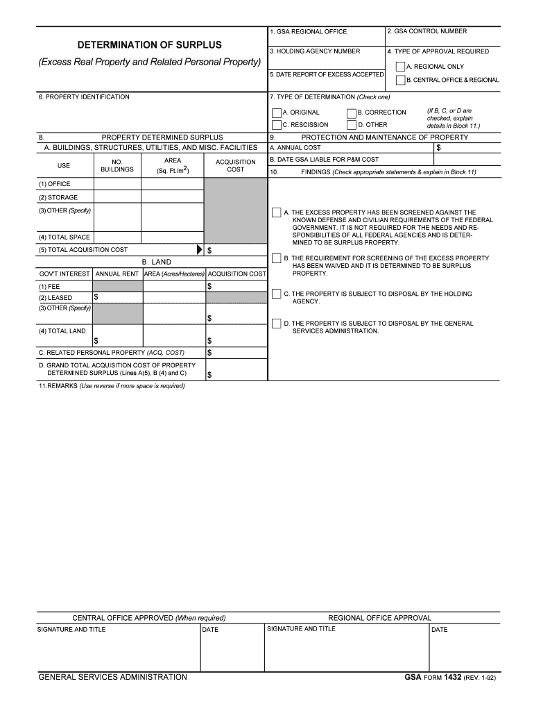 Part 102 37  Donation of Surplus Personal PropertyGSA  Form