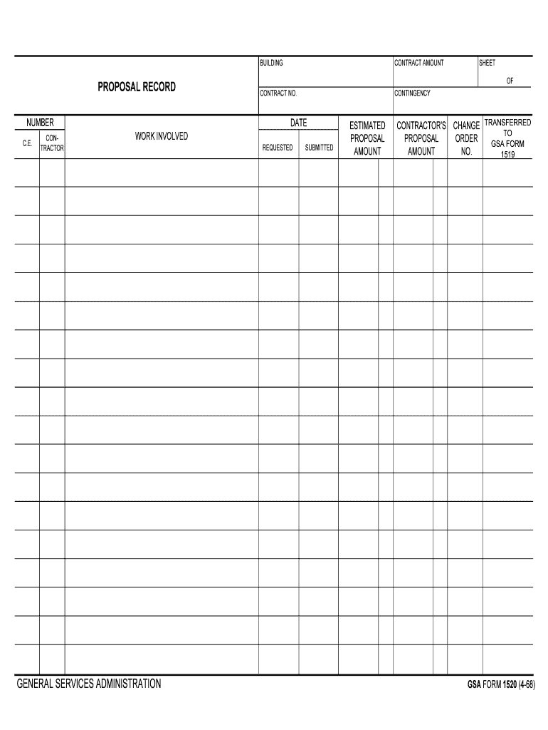 PROPOSAL RECORD  Form