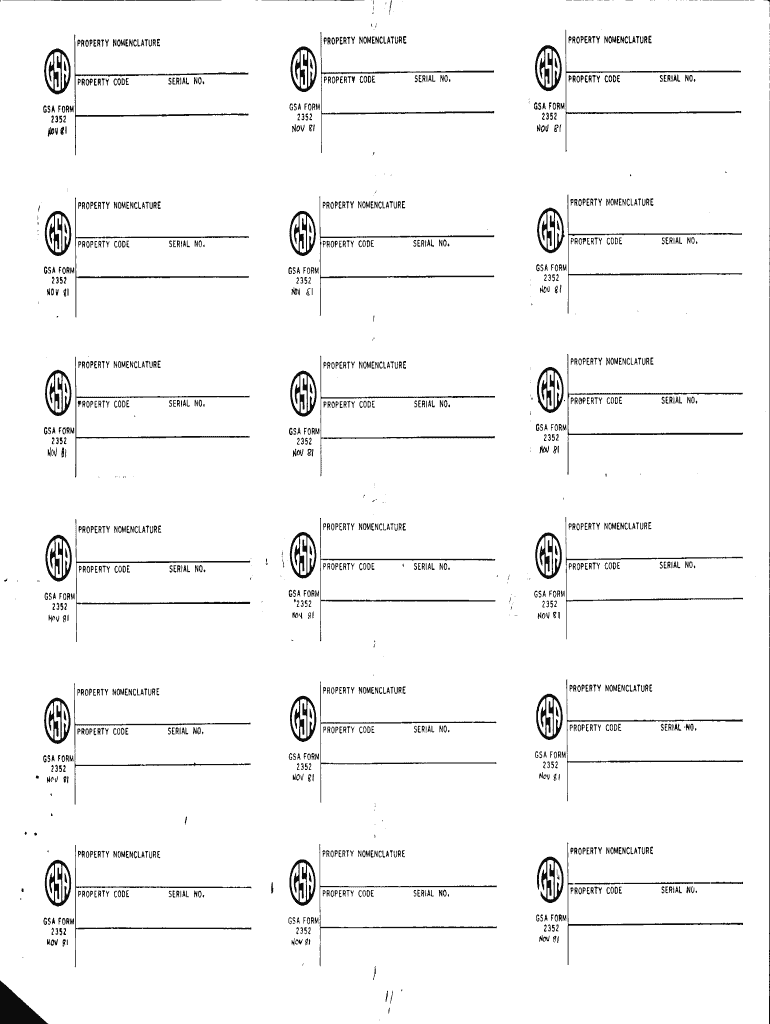 GSA FORM