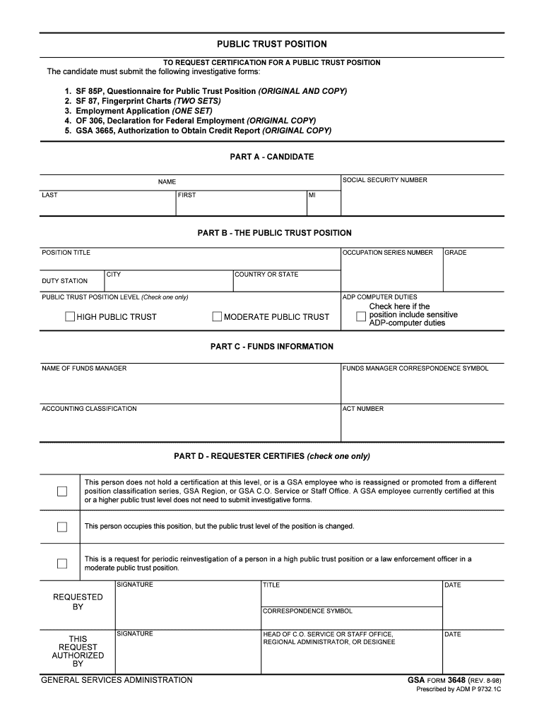 What is a Public Trust Position?  Security Clearance News  Form