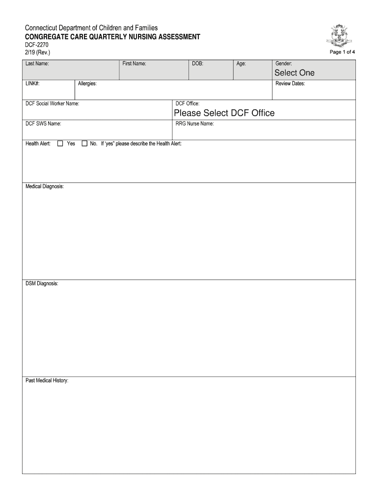 Please Select DCF Office CT Gov  Form