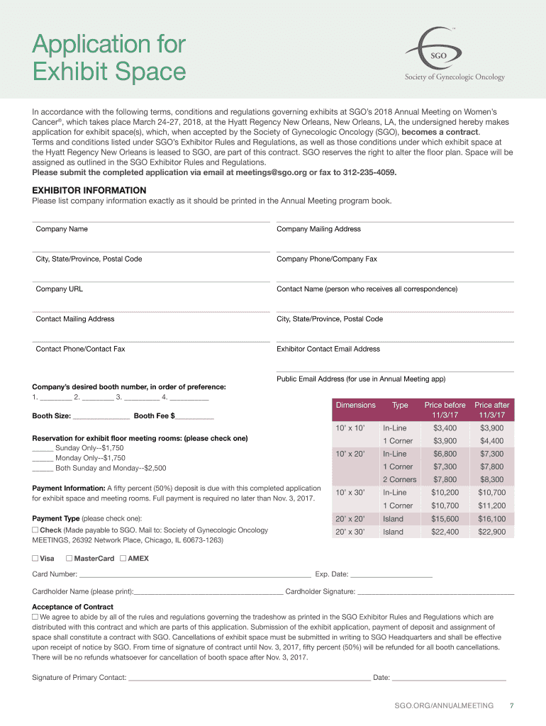 Since 1969, Womens Health Care Professionals Have Convened at the Society of Gynecologic Oncology SGOs Annual  Form