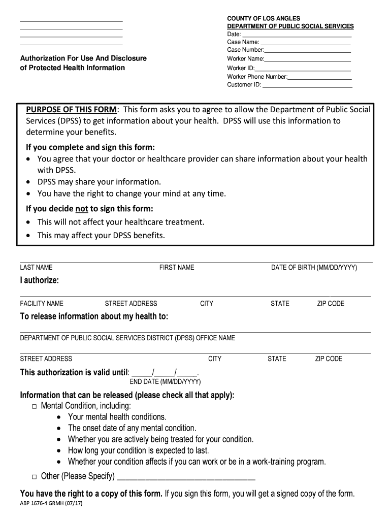  PURPOSE of THIS FORM This Form Asks You to DPSS 2017-2024