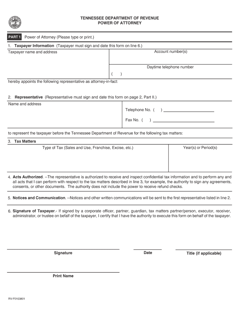 Tn Department of Revenue Forms Fill Out and Sign Printable