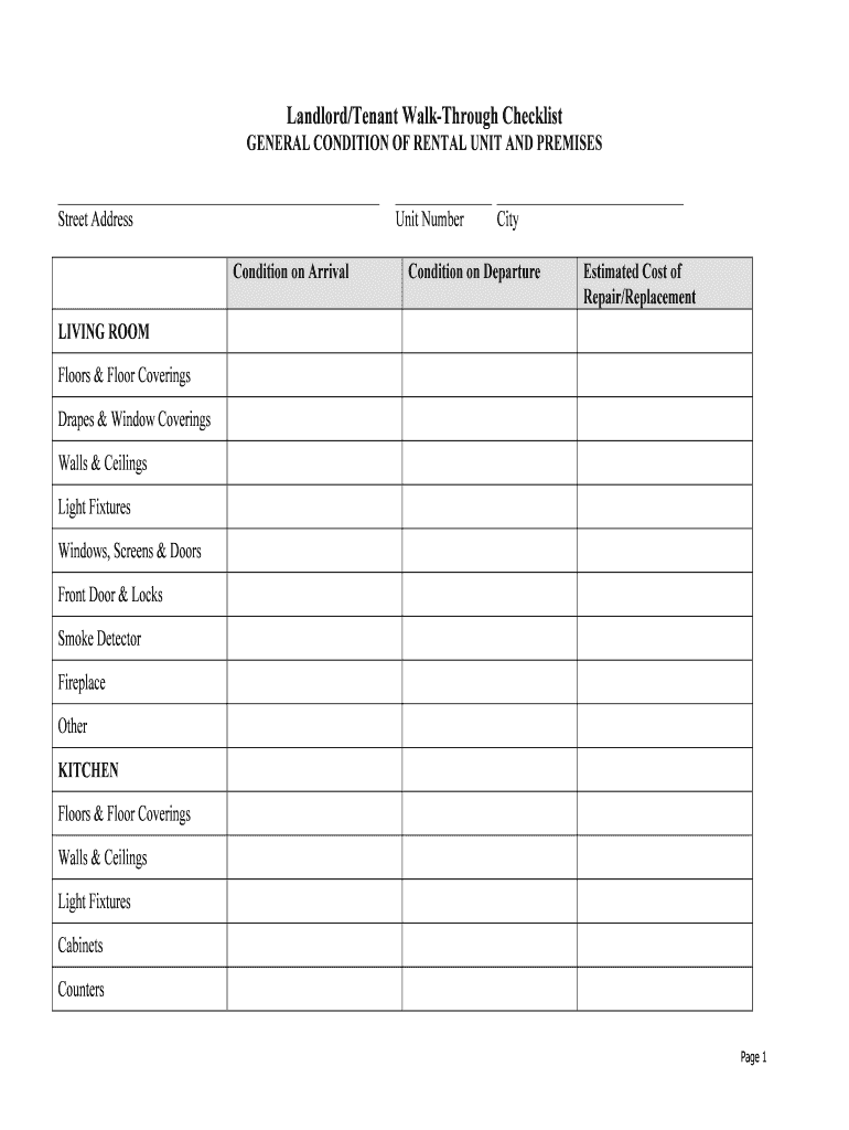 27 Printable Rental Inspection Checklist Forms and Templates