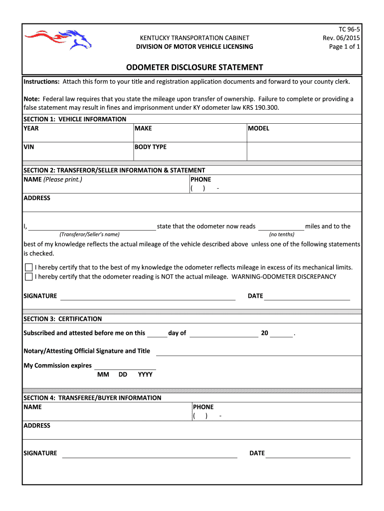  Form Tc 96 2015-2024