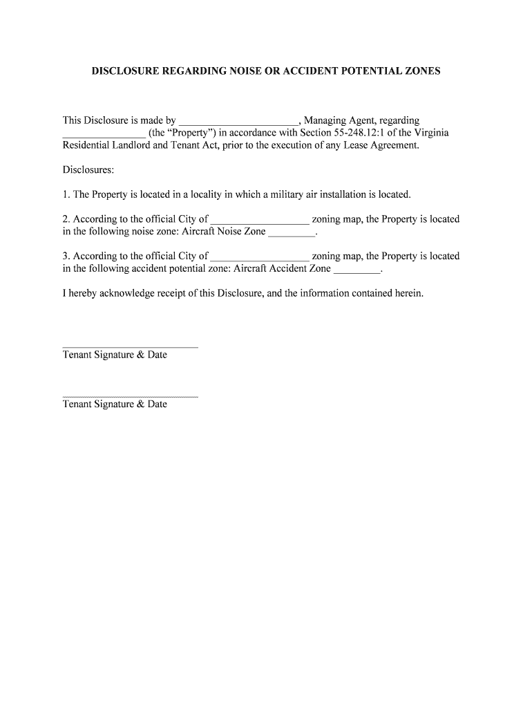 Virginia Air Base Disclosure Form DOCX