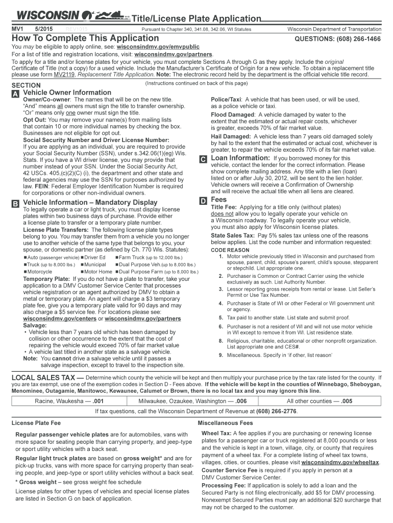  Montana Motor Vehicle Bill of Sale Form MV24 PDF 2019