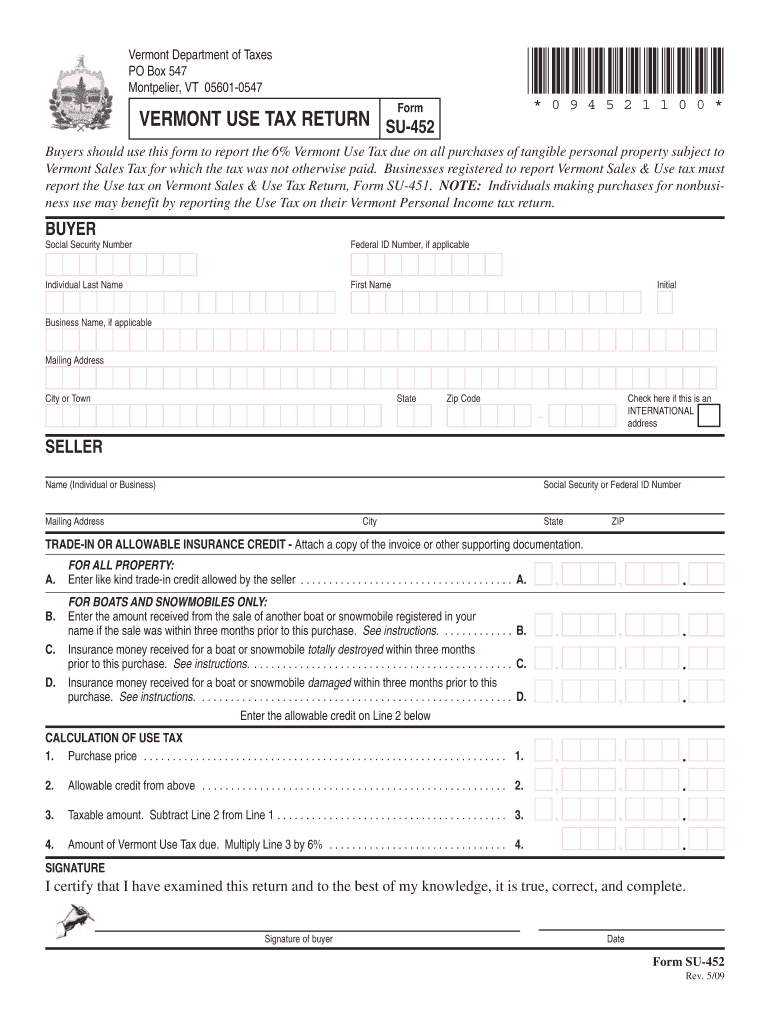 Vt Use  Form