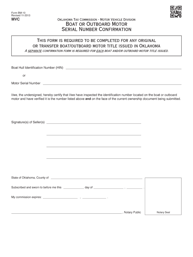  MVC Oklahoma Tax CommissionMotor Vehicle Division Affidavit 2019-2024