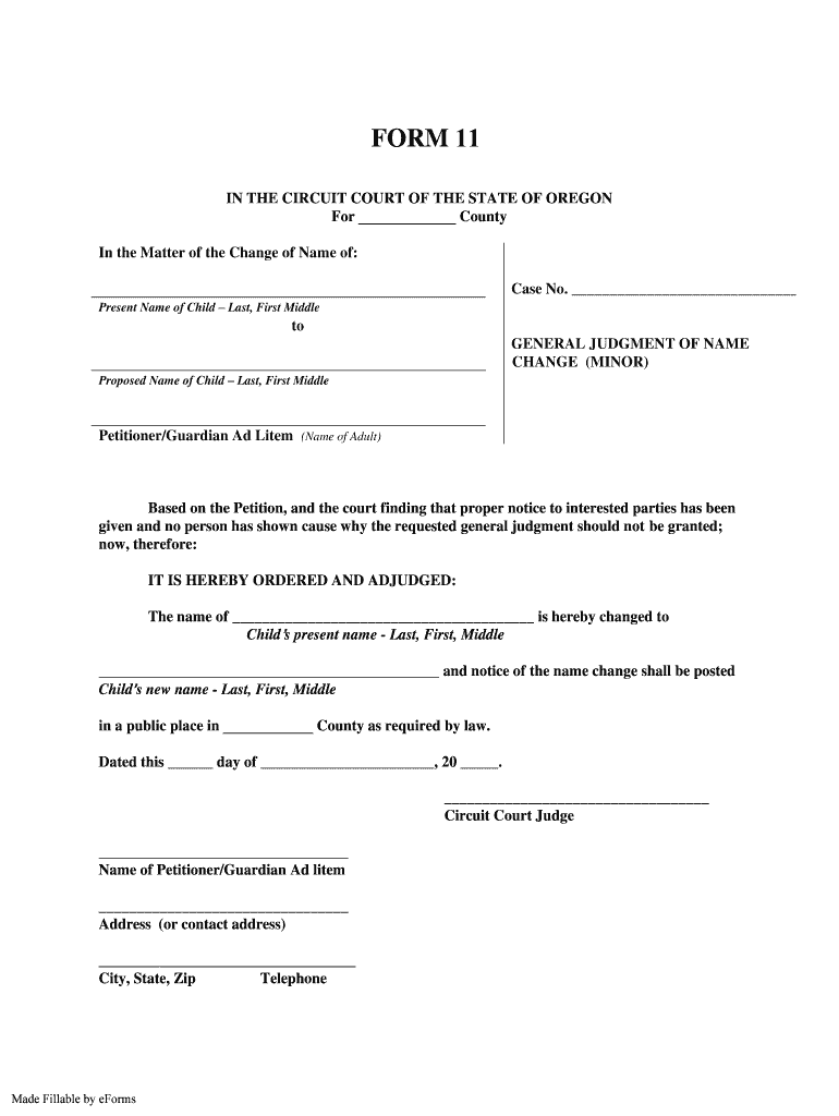 Instructions for Packet # 11 Change of VenueTransfer of Case  Form