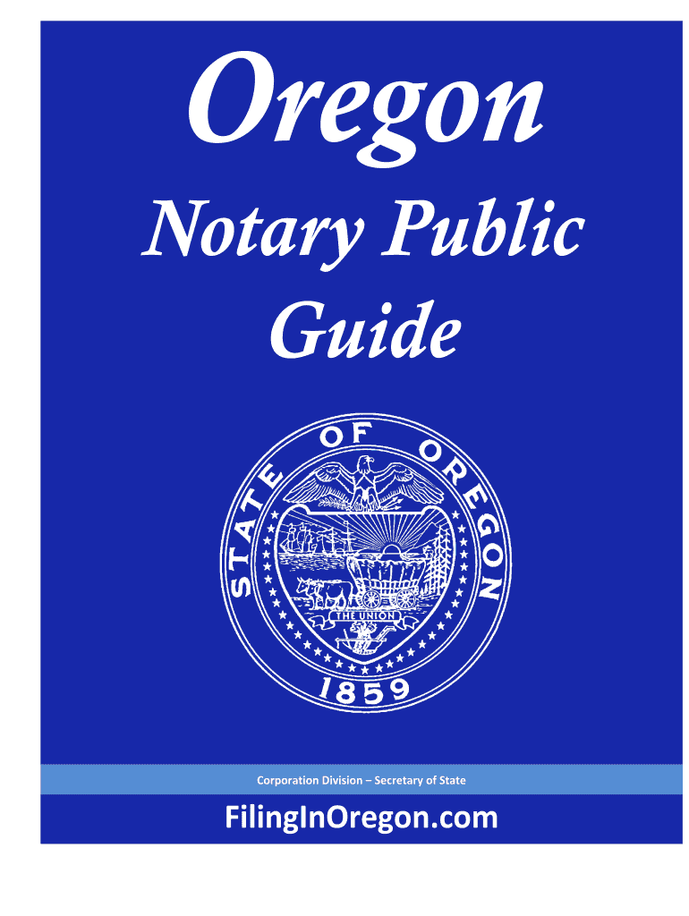  Oregon Notary Acknowledgment Form PDF EForms 2016