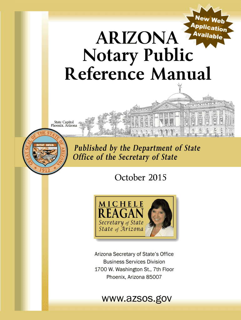  Arizona Notary Public NewRenewal Application Form 2015