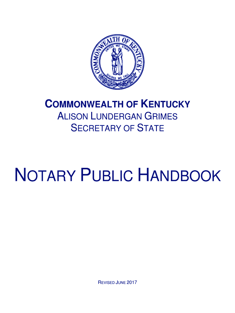  Notary, State at Large Application Kentucky Secretary of State 2017-2024