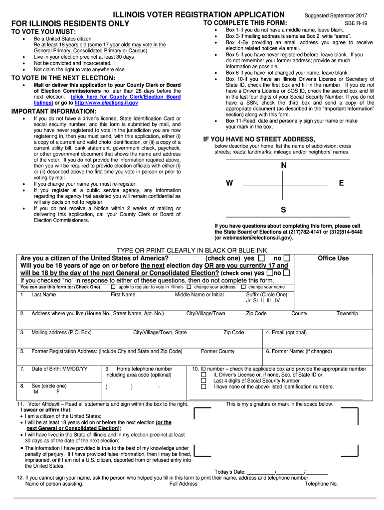  Illinois Form Application 2017-2024