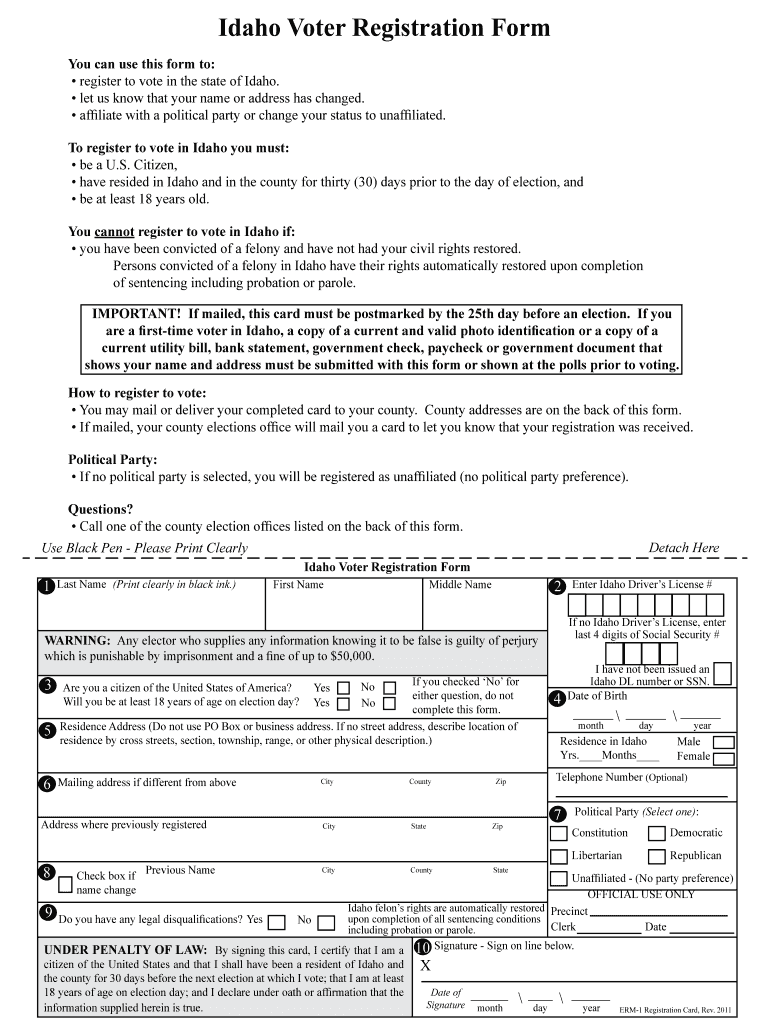 Citizens Guide Idaho VotesOfficial Voter Information 2011