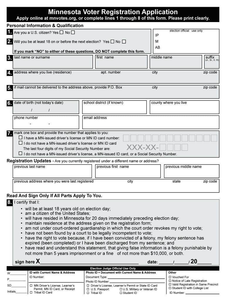 Mn Registration Form