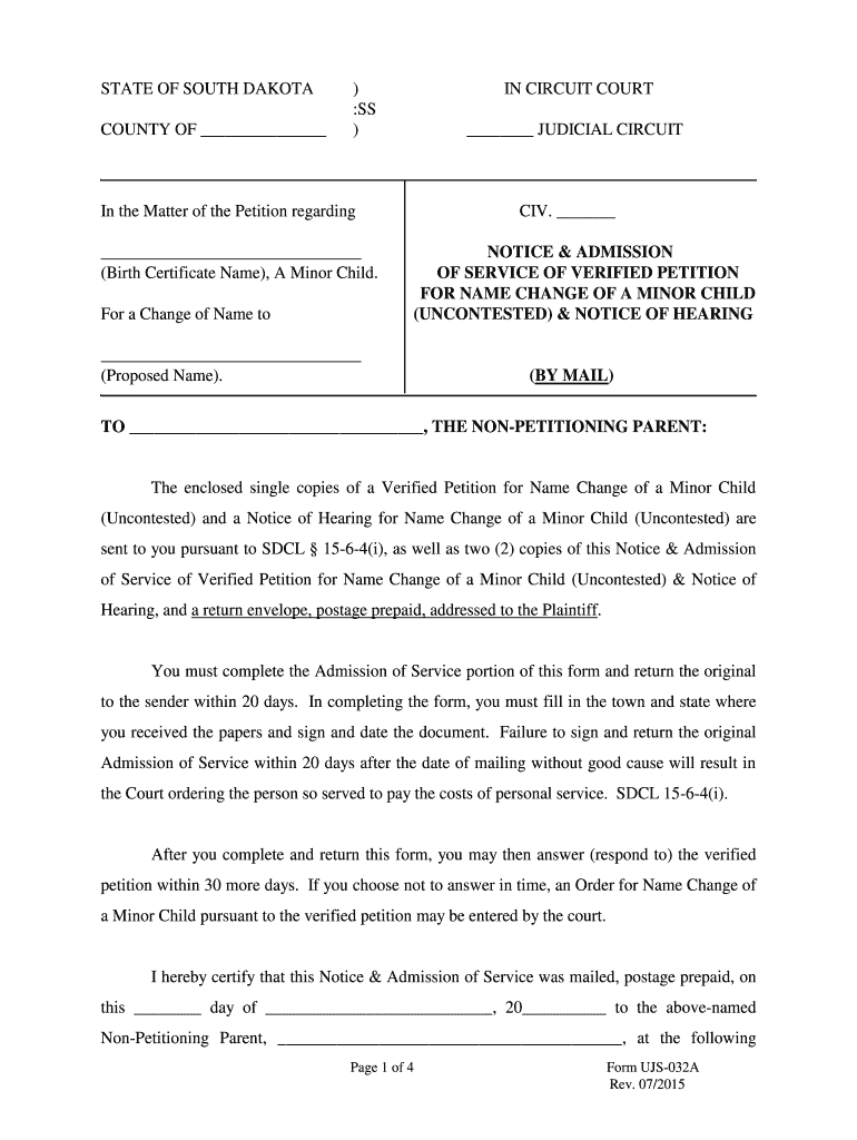  STATE of SOUTH DAKOTA in the CIRCUIT COURT Ss COUNTY 2015-2024