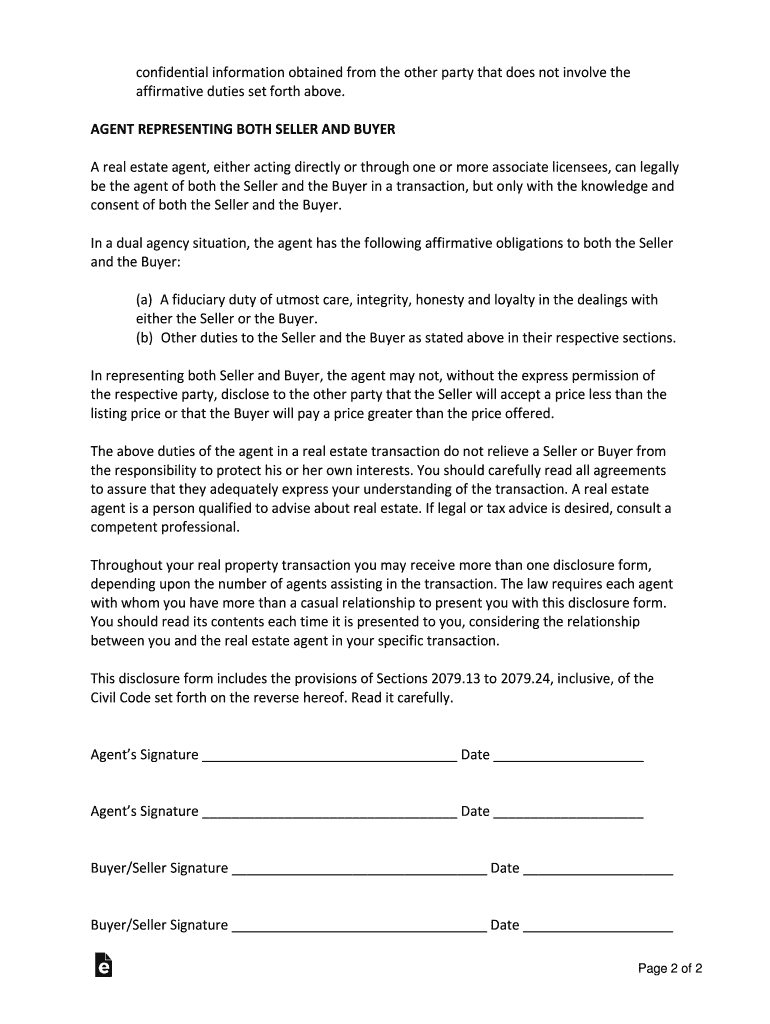 CALIFORNIA DISCLOSURE REGARDING ASS OCIATION REAL ESTATE  Form