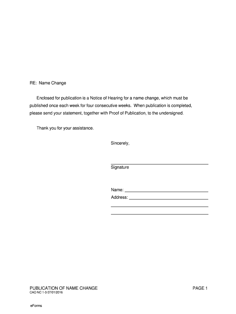 Idaho Letter Requesting Publication  Form