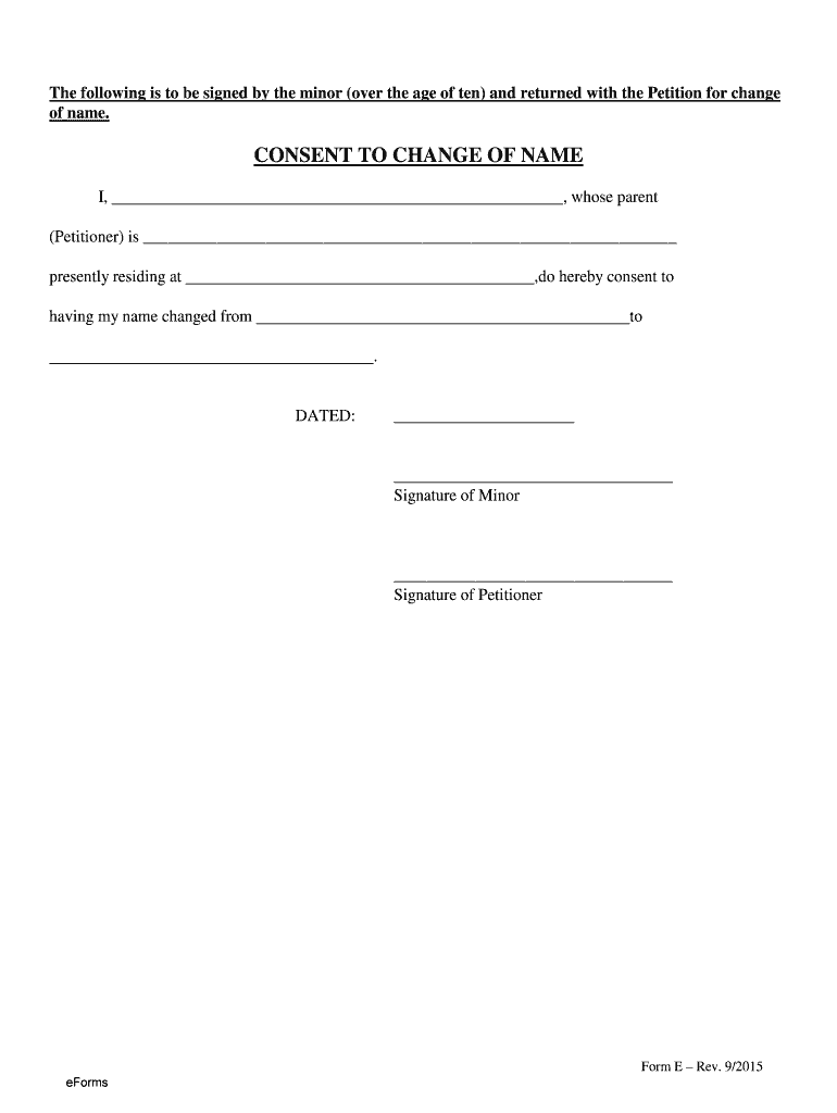 Get and Sign Hawaii Consent of Minor Minor by Parent 2015-2022 Form