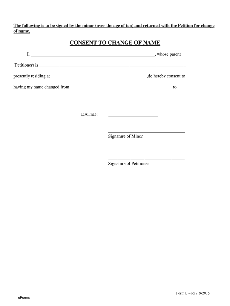  Hawaii Consent of Minor Minor by Parent 2015-2024