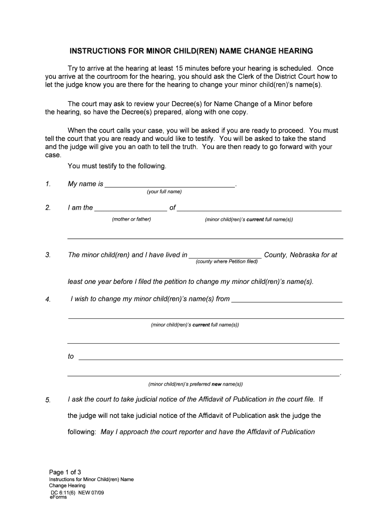  Form FOC 115 MOTION REGARDING CHANGE of DOMICILELEGAL 2009