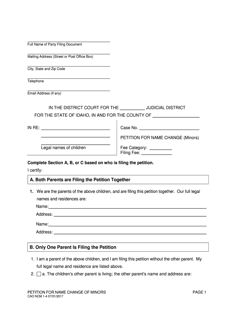  Statement of Registration of True Name Secretary of State 2017