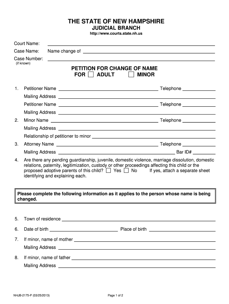 Bill of Sale Form New Hampshire Judicial Branch Application