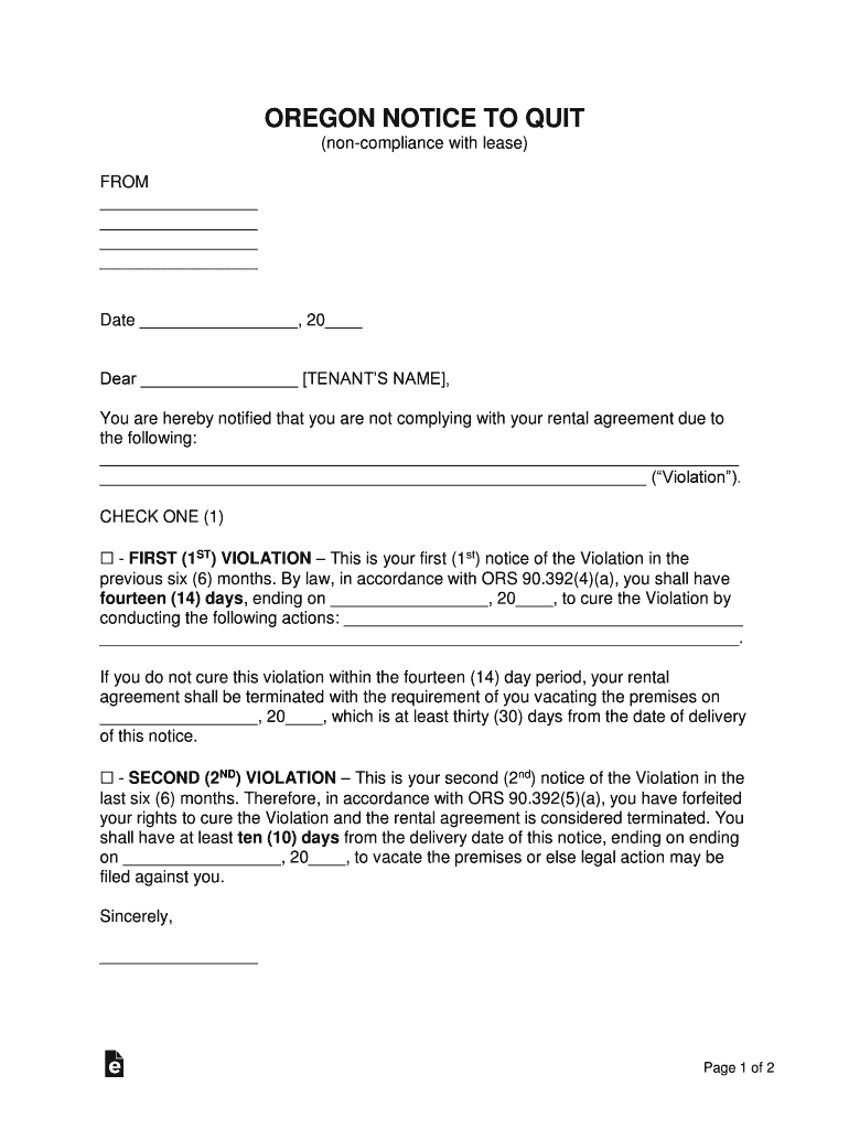 30 DAY NOTICE of TERMINATION of LEASE Your Lease  Form