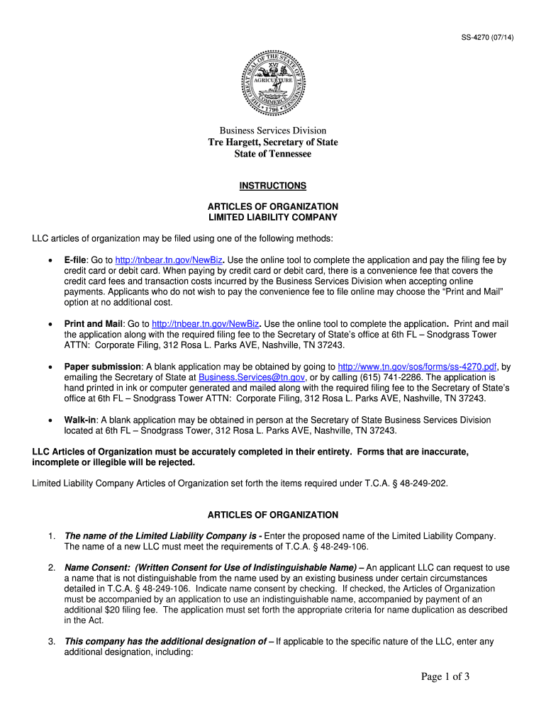 Articles of Organization and Certificate of Conversion Dhis2  Form