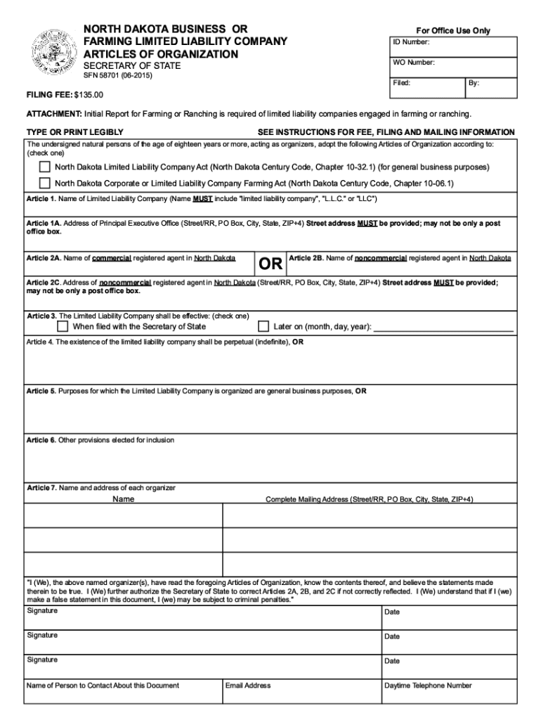 Get and Sign Form ND SFN 58701 Fill Online, Printable, Fillable 2015-2022