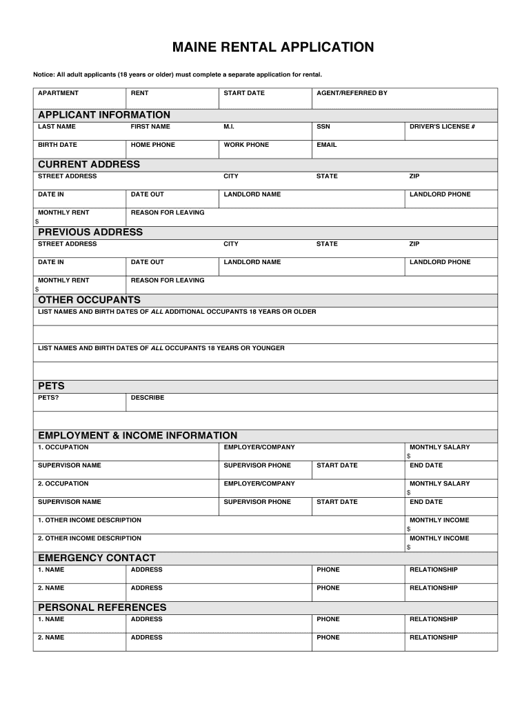 Colorado Application for Rental Colorado Housing Connects  Form