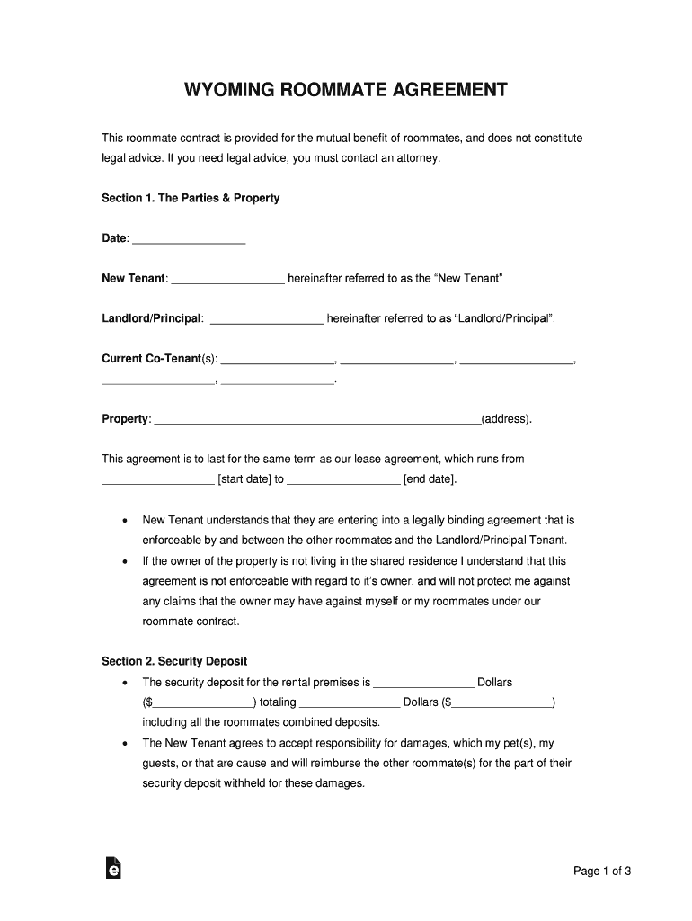 Roommate Agreement FAQ Canada Legal Documents, Forms
