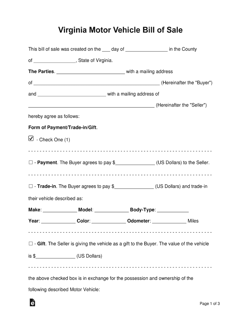 VEHICLE PRICE CERTIFICATION Virginia Department of Motor  Form