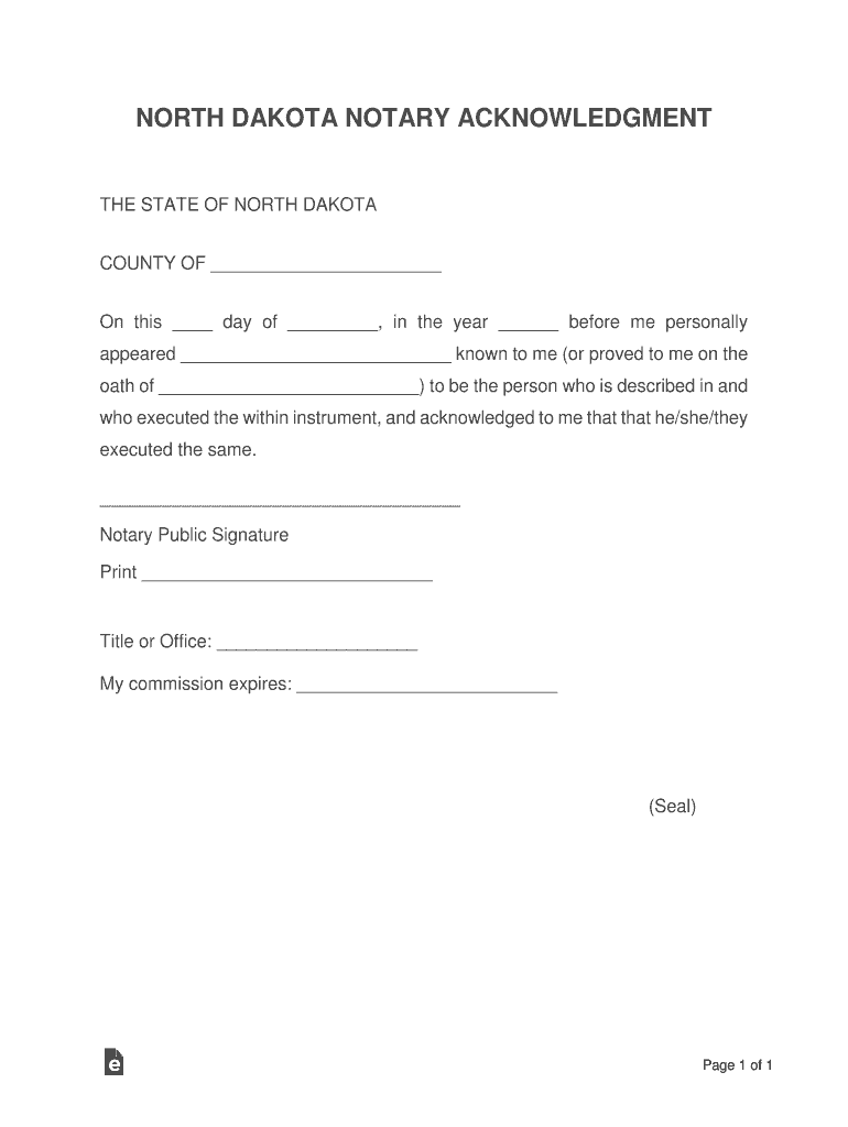 Tennessee Notary Acknowledgment Form PDF Word