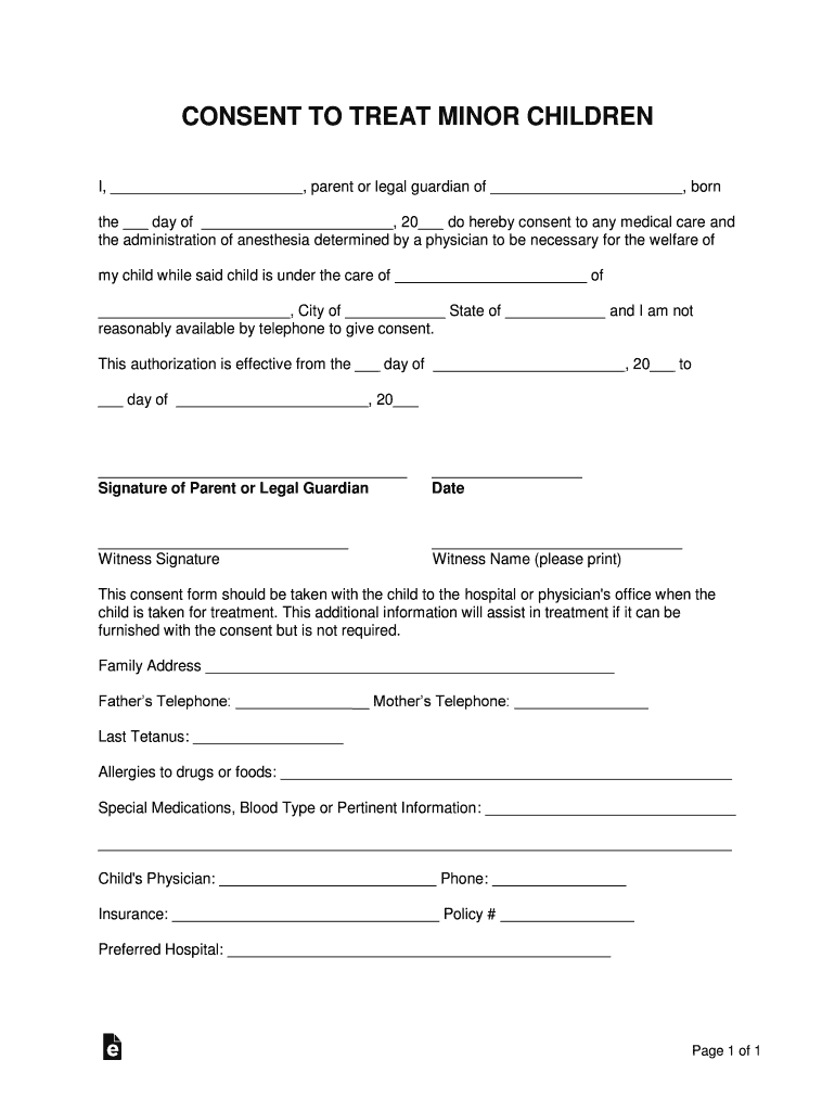 printable-medical-consent-form-for-minor-while-parents-are-away-fill