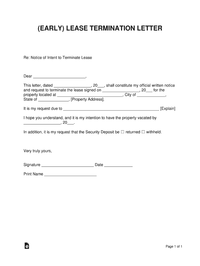 Sample Equipment Lease Termination Agreement  Form