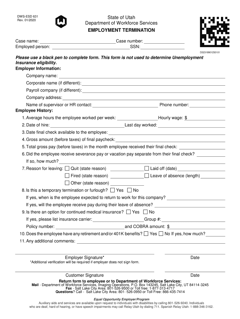  631 Form 2020-2024