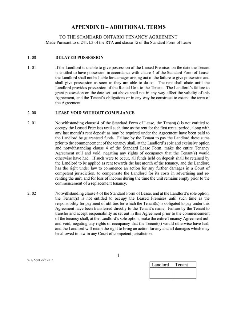 Province Releases New Standard Lease FormLandlord&#039;s Self