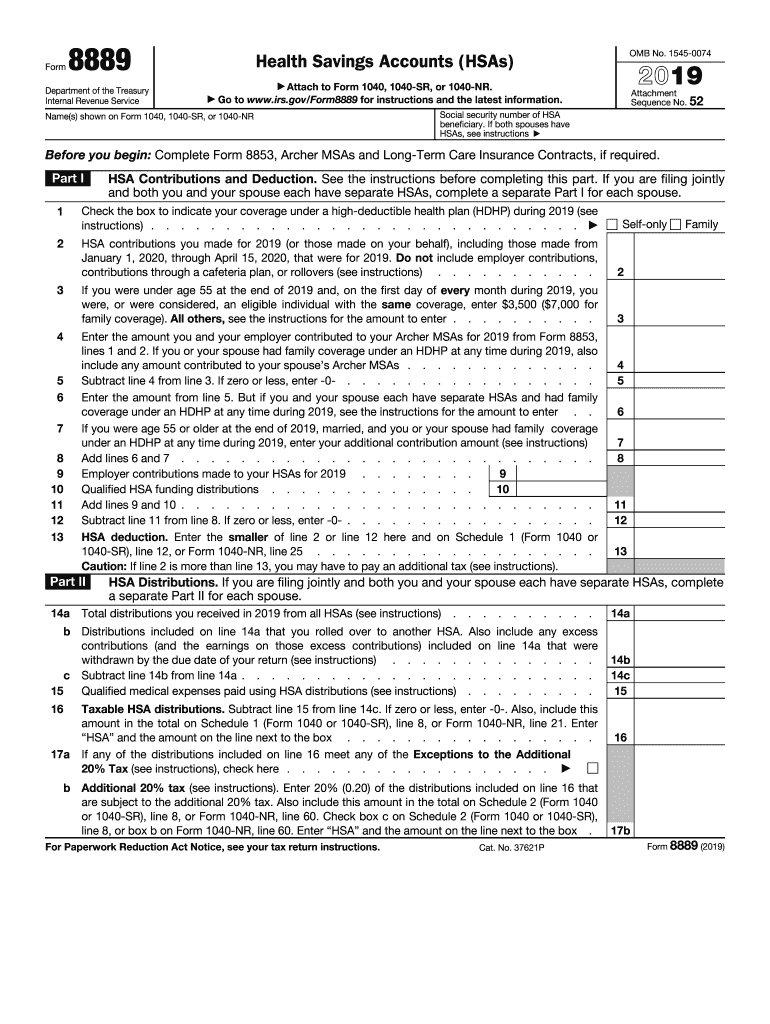 2019 8889 form