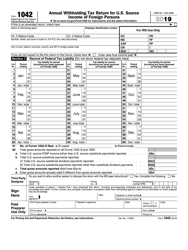 Form 1042