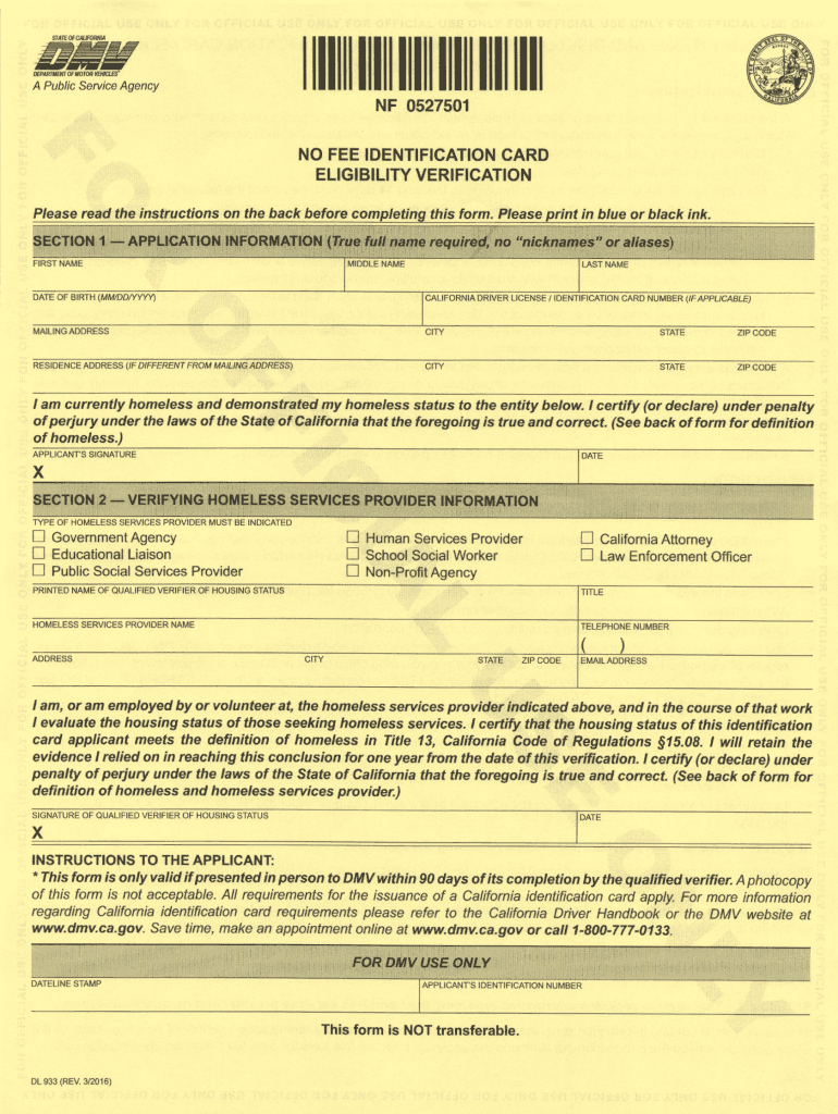 Dl 932  Form