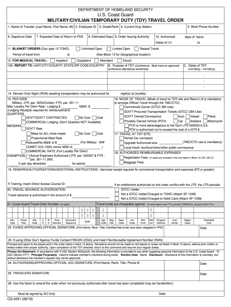  DEPARTMENT of HOMELAND SECURITY U S Coast Guard MILITARY 2019-2024