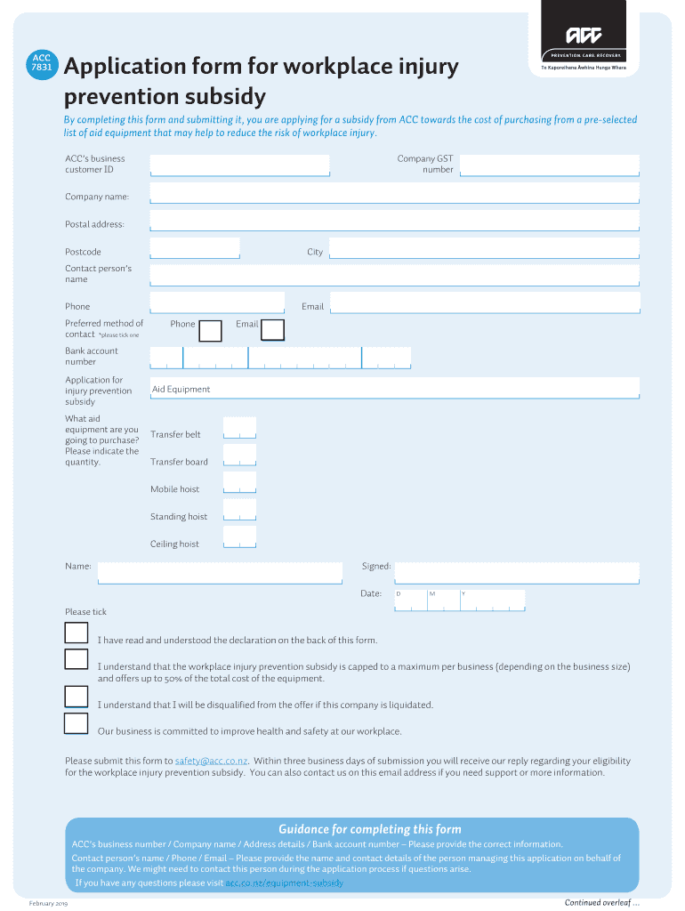 Acc Form Workplace