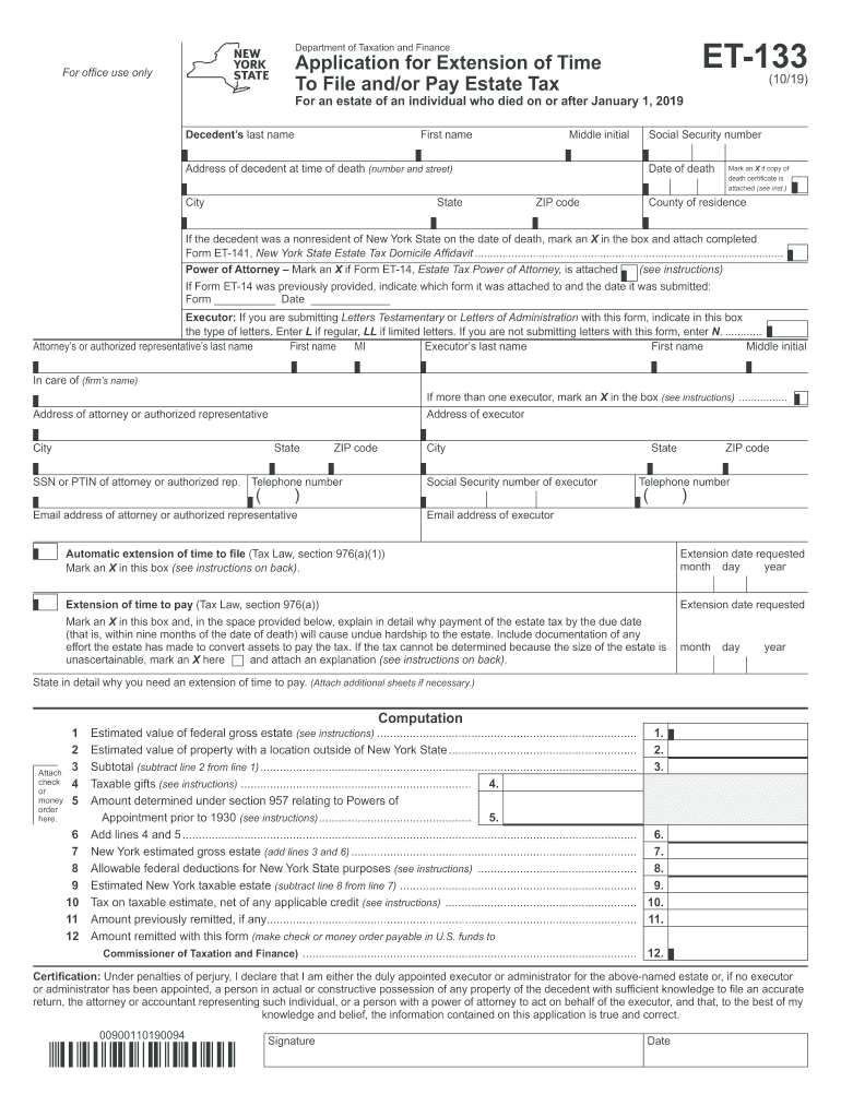 Et 133 Fillable Form