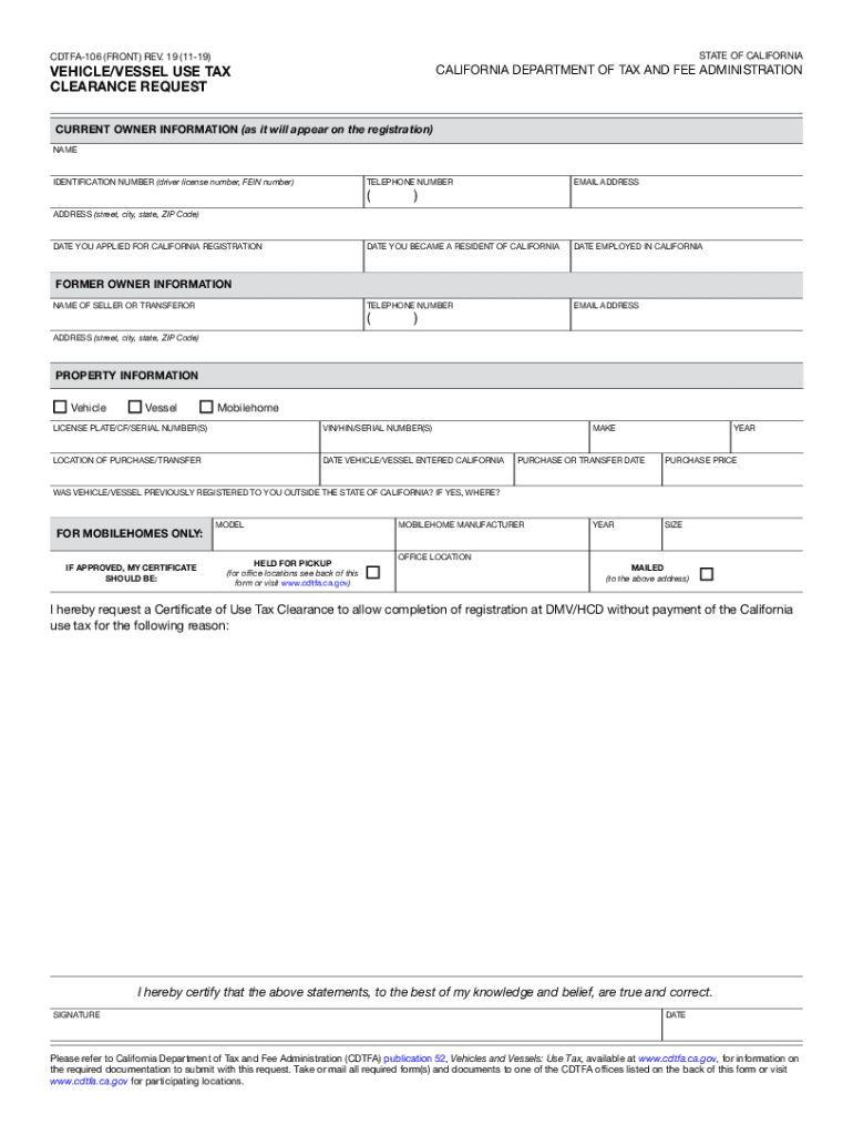 Boe 106 Form