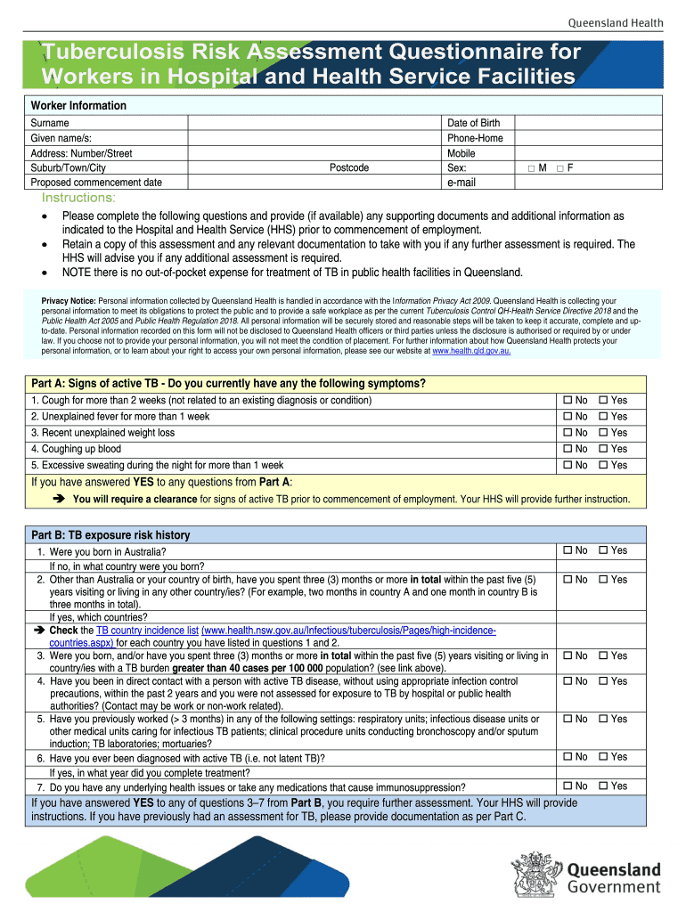 Virginia Department of Health Division of TB Control TB  Form